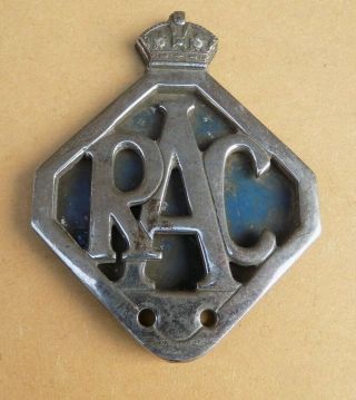 Vintage R.  A.  C.  Car Badge