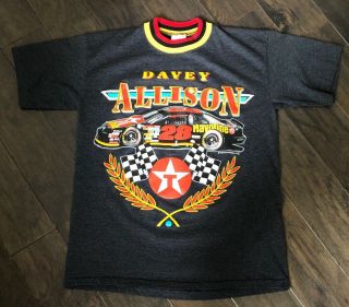 Vintage 1993 Davey Allison Texaco Havoline Racing Nascar T - Shirt Sz Large