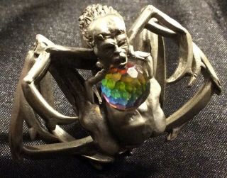 Vintage Pewter Dungeons And Dragons Miniature Figure Spider Demon Creature 22