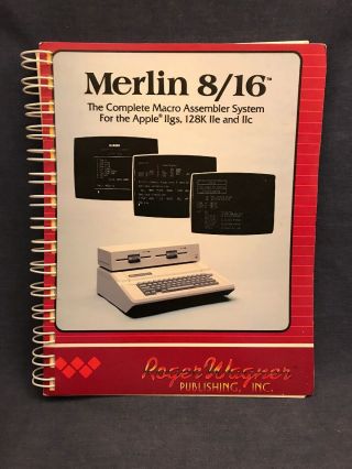 1987 Vintage Apple IIgs IIe ProDOS MERLIN 8/16 8 16 Complete Macro 5.  25 3.  5 Disk 2