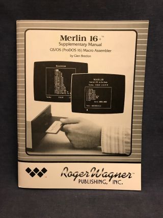 1987 Vintage Apple IIgs IIe ProDOS MERLIN 8/16 8 16 Complete Macro 5.  25 3.  5 Disk 5
