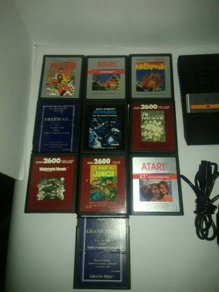 VINTAGE ATARI 2600 SYSTEM WITH GOOD GAMES 2