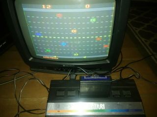 VINTAGE ATARI 2600 SYSTEM WITH GOOD GAMES 8