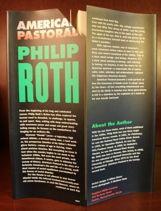Philip Roth American Pastoral 1997 Signed 1st Trade Edition DJ Pulitzer PRize 3