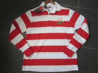 (with Tags) £45 Toffs Japan 1932 Vintage Rugby Shirt (l - Xl) Made In Gb