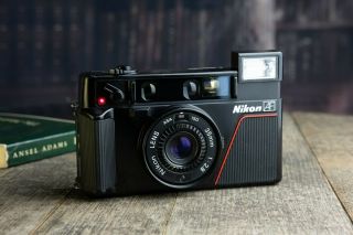 Nikon L35 Af 35mm Film Camera.  1000 Iso Version.  Battery.