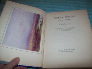 RARE Book,  Lorna Doone,  by R.  D.  Blackmore,  Published by ' London Boots ' Very Good 2