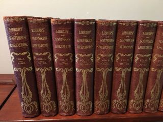 1909 Library of Southern Literature Complete 16 Volumes Limited Edition 176/500 4