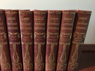 1909 Library of Southern Literature Complete 16 Volumes Limited Edition 176/500 6