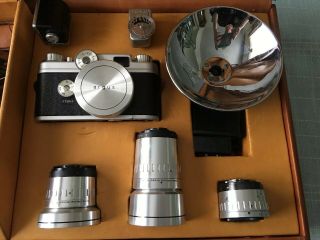 Argus C Forty - Four Camera,  3 Lenses,  Leather Cases,  & Accessories 3