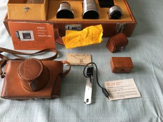 Argus C Forty - Four Camera,  3 Lenses,  Leather Cases,  & Accessories 5