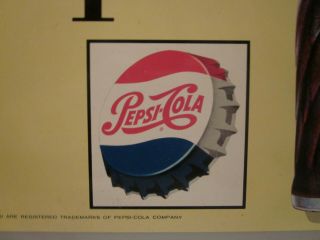 Pepsi Cola sign store display advertising pop soda beverage vintage bottle 5