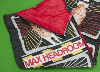 Vintage Collectible 1987 Max Headroom Sleeping Bag