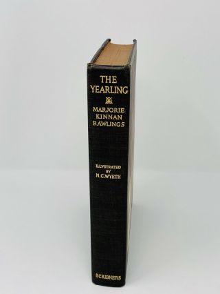 The Yearling by Marjorie Kinnan Rawlings HB Scribners 1942 N.  C.  Wyeth Illustr. 3