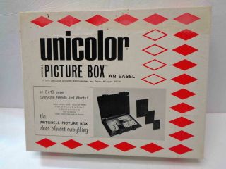 Vintage 1973 Unicolor Picture Box - An Easel - Boxed