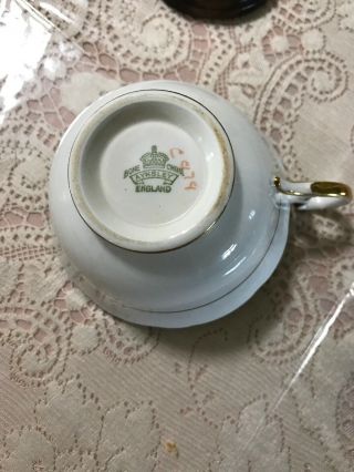 Vintage Aynsley Heavy Gold Gilt Floral Tea Cup & Saucer England 8