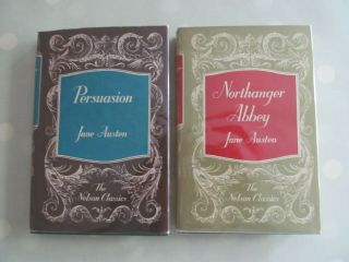 Set Of 2 Jane Austen Novels Persuasion / Northanger Abbey Nelson Classics