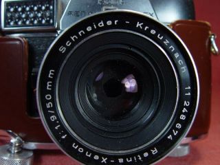 Kodak Retina Reflex IV 35mm camera w/Retina Xenon f1.  9 Schneder Kreuznach lens 3