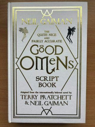 Neil Gaiman Signed Good Omen Script Book Deluxe Uk 1/1