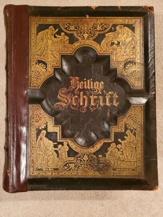 1894 Illustrated Martin Luther German Bible By Aj Holman Philadelphia