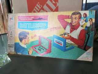 Vintage Milton Bradley Battleship Board Game 1967