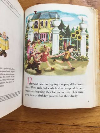 VTG Children ' s Little Golden Book LET ' S GO SHOPPING with Peter and Penny 1948 Ed 5