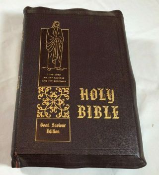 Vintage Holy Bible 1950 Good Saviour Edition King James Tissot Illustrated Kjv
