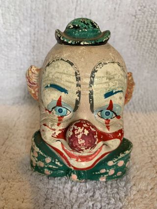 Vintage Creepy Clown Bank