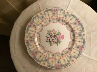 Vintage Royal Bridal Gown Queen Anne Porcelain Dessert Plate