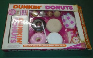 Vtg Dunkin Dounts Play Food Playset Complete 1987