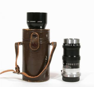 Nikon Nippon Kogaku Nikkor - Q - C 13.  5cm 135mm F3.  5 S - Mount Rangefinder Lens W/case