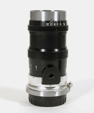 Nikon Nippon Kogaku Nikkor - Q - C 13.  5cm 135mm f3.  5 S - Mount Rangefinder Lens w/Case 3