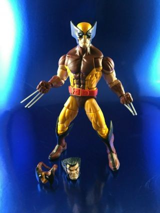Marvel Legends Figure Loose Complete Wolverine Retro Vintage Yellow Brown