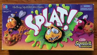 Vintage Splat Board Game Milton Bradley 1990 Bug Squishin 