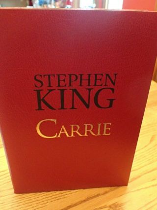 STEPHEN KING CARRIE CEMETERY DANCE SIGNED LIMITED 511/750 W TRAYCASE NO FLAWS 2