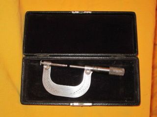Vintage Brown Sharpe No 31 Micrometer PAT DATE 1887 2