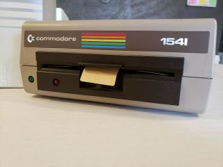Vintage COMMODORE 64 1541 Floppy powers up With box No test Parts ? 4