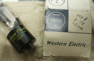 Western Electric 101f Triode Vacuum Tube,  1971 Vintage Very Strong