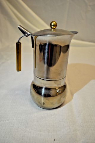 Vintage Italian Amore Espresso Pot Inox 18/10 Moka Pot