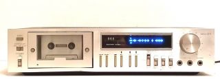 (5296) Vintage Pioneer Ct - F615 Cassette Tape Deck Lights Up Parts
