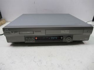 Jvc Sr - Vs30u Combo Minidv & Vhs Video Cassette Recorder Player Vcr Silver Deck