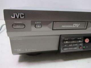 JVC SR - VS30U Combo MiniDV & VHS Video Cassette Recorder Player VCR Silver Deck 2