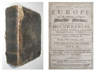 1691 The Present State Of Europe Historical And Political Mercury History Wars