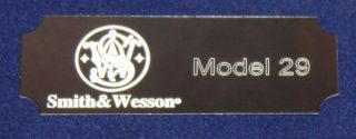 Smith & Wesson Model 29 Display Case Plaque