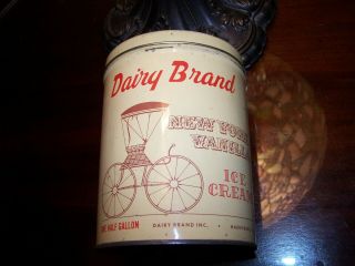 Vintage Dairy York Vanilla Ice Cream Tin W/carriage Harrisburg Il
