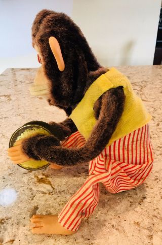 Vintage Musical Jolly Chimp Cymbal Playing Monkey Mechanical Toy Story 3 5