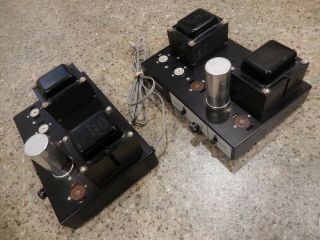 Pair Heathkit Aa - 61 Monoblock Vacuum Tube Power Amplifiers,  Use 6bq5 / El84