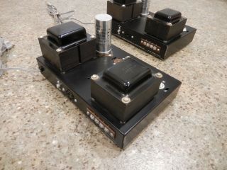 Pair Heathkit AA - 61 Monoblock Vacuum Tube Power Amplifiers,  Use 6BQ5 / EL84 7