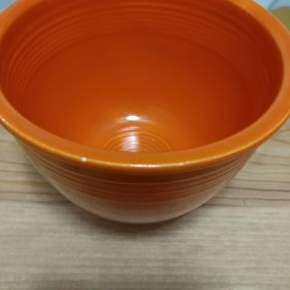 Vintage Homer Laughlin HLCo Fiesta Red Mixing Bowl 1 W/Bottom Rings 1936 - 1938 4