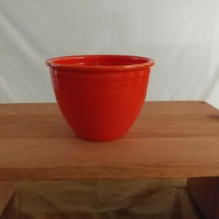 Vintage Homer Laughlin HLCo Fiesta Red Mixing Bowl 1 W/Bottom Rings 1936 - 1938 6